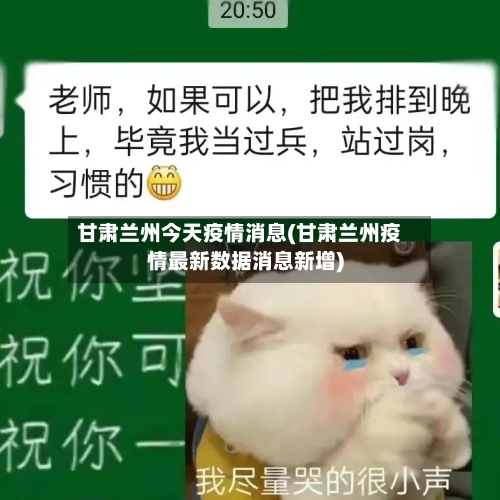 甘肃兰州今天疫情消息(甘肃兰州疫情最新数据消息新增)-第3张图片