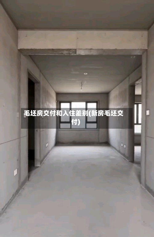 毛坯房交付和入住差别(新房毛坯交付)