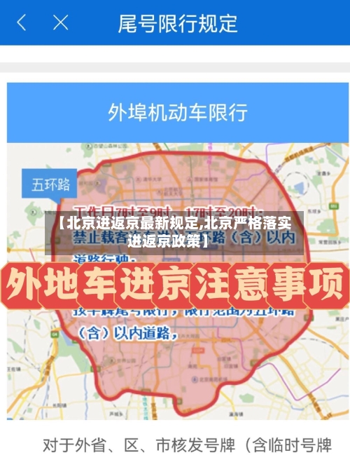 【北京进返京最新规定,北京严格落实进返京政策】