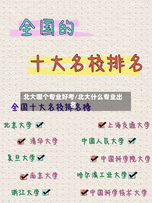 北大哪个专业好考/北大什么专业出名
