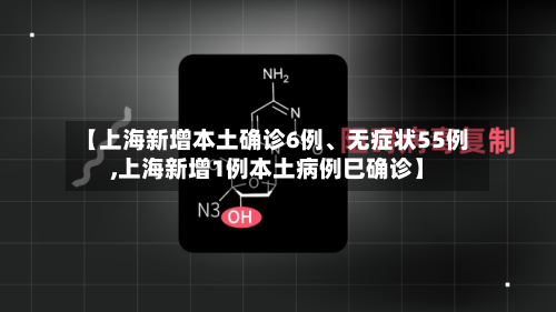 【上海新增本土确诊6例	、无症状55例,上海新增1例本土病例巳确诊】-第2张图片