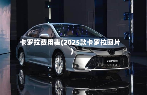卡罗拉费用表(2025款卡罗拉图片)-第1张图片