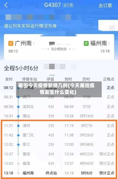 莆田今天疫情新增几例(今天莆田疫情发生什么变化)