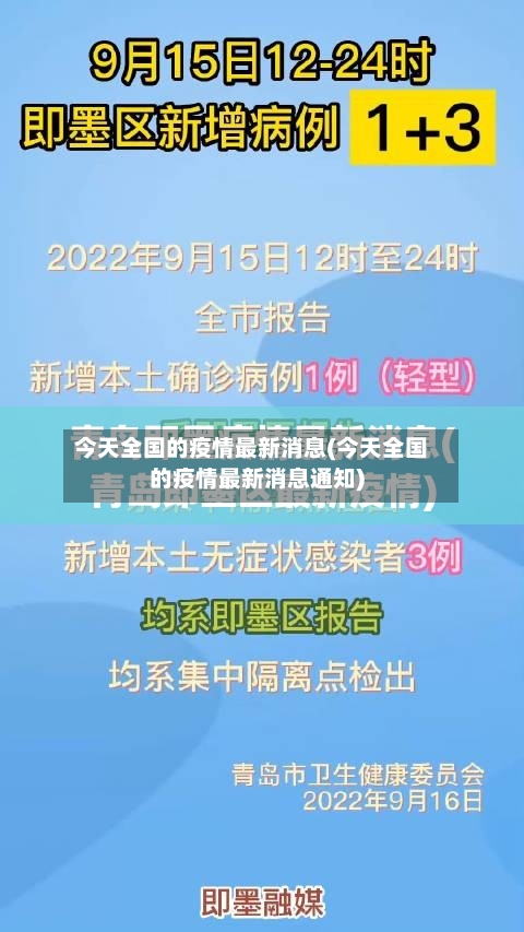 今天全国的疫情最新消息(今天全国的疫情最新消息通知)