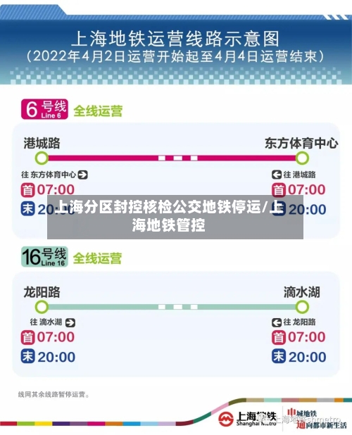 上海分区封控核检公交地铁停运/上海地铁管控