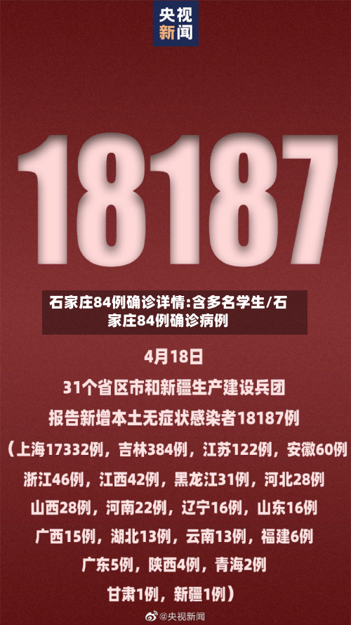 石家庄84例确诊详情:含多名学生/石家庄84例确诊病例