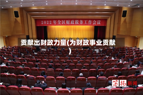贡献出财政力量(为财政事业贡献)-第2张图片