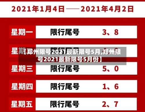 【郑州限号2021最新限号5月,郑州限号2021最新限号5月份】-第1张图片