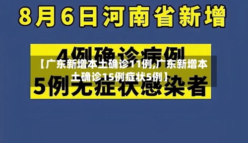 【广东新增本土确诊11例,广东新增本土确诊15例症状5例】-第2张图片