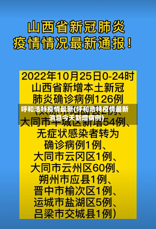 呼和浩特疫情最新(呼和浩特疫情最新消息今天新增病例)-第2张图片