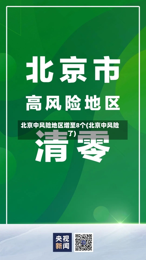 北京中风险地区增至8个(北京中风险了)