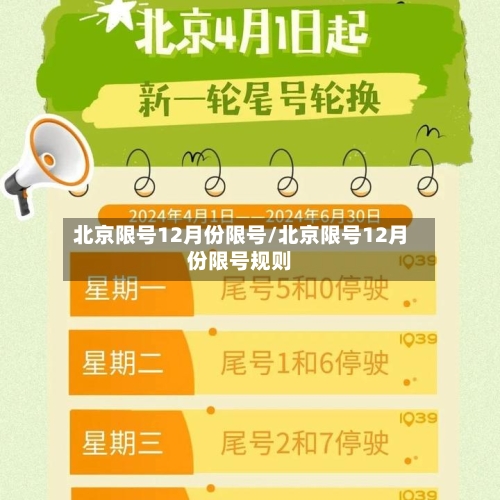 北京限号12月份限号/北京限号12月份限号规则-第2张图片