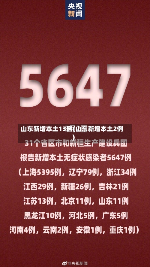 山东新增本土13例(山东新增本土2例)