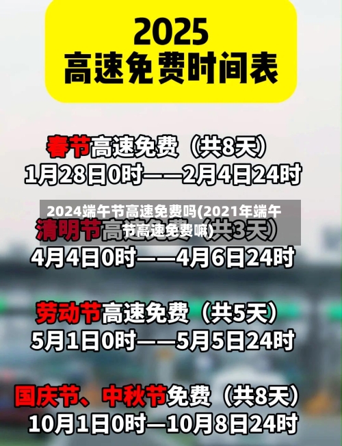 2024端午节高速免费吗(2021年端午节高速免费嘛)-第2张图片