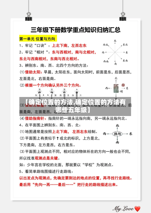 【确定位置的方法,确定位置的方法有哪些五年级】-第2张图片