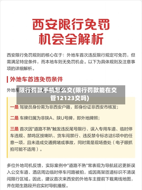 限行罚款手机怎么交(限行罚款能在交管12123交吗)-第1张图片