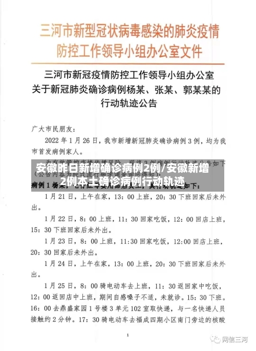 安徽昨日新增确诊病例2例/安徽新增2例本土确诊病例行动轨迹-第3张图片