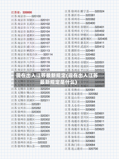 现在出入江苏最新规定(现在出入江苏最新规定是什么)-第3张图片