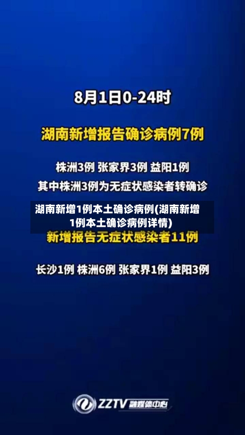 湖南新增1例本土确诊病例(湖南新增1例本土确诊病例详情)-第3张图片