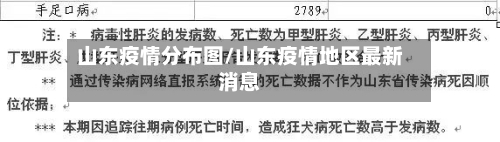 山东疫情分布图/山东疫情地区最新消息-第3张图片