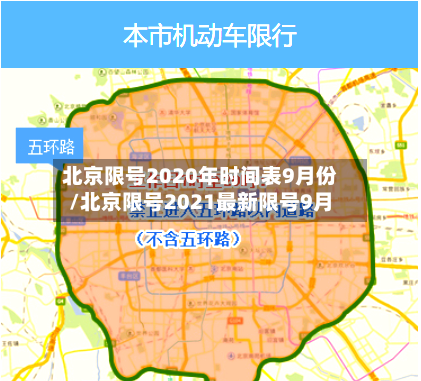 北京限号2020年时间表9月份/北京限号2021最新限号9月-第3张图片