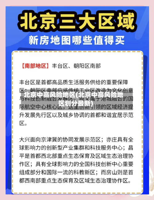 北京中高风险地区(北京中高风险地区划分最新)