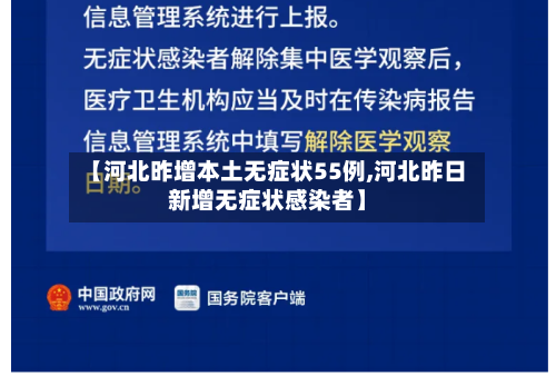 【河北昨增本土无症状55例,河北昨日新增无症状感染者】