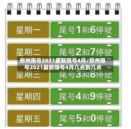 郑州限号2021最新限号4月/郑州限号2021最新限号4月几点到几点-第2张图片