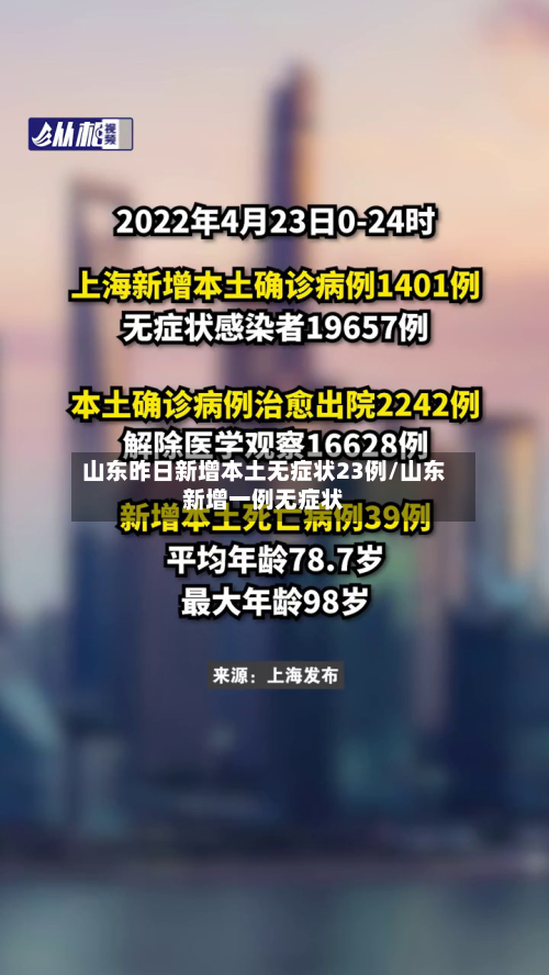 山东昨日新增本土无症状23例/山东新增一例无症状-第3张图片
