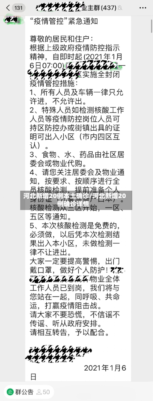 河北新增20例本土确诊/河北新增20例确诊详情-第1张图片