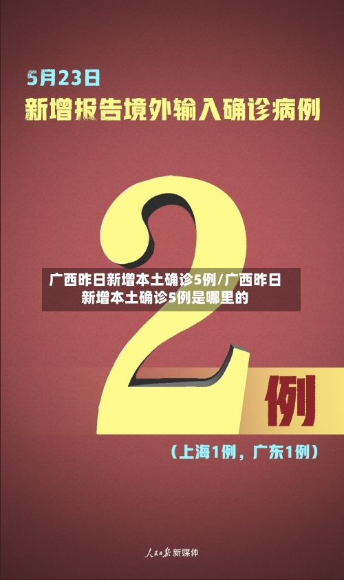 广西昨日新增本土确诊5例/广西昨日新增本土确诊5例是哪里的-第3张图片