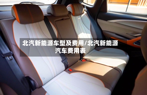 北汽新能源车型及费用/北汽新能源汽车费用表-第1张图片
