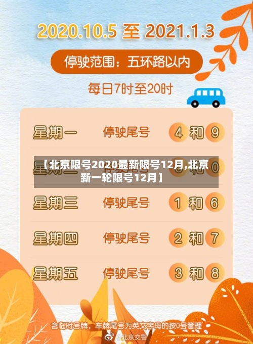【北京限号2020最新限号12月,北京新一轮限号12月】-第1张图片