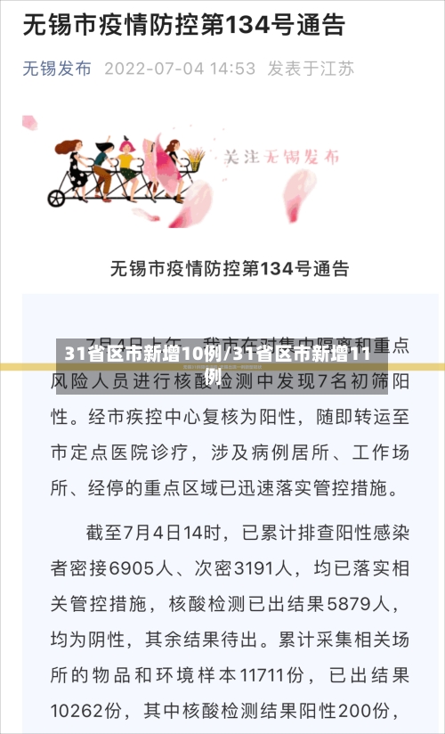 31省区市新增10例/31省区市新增11例-第1张图片