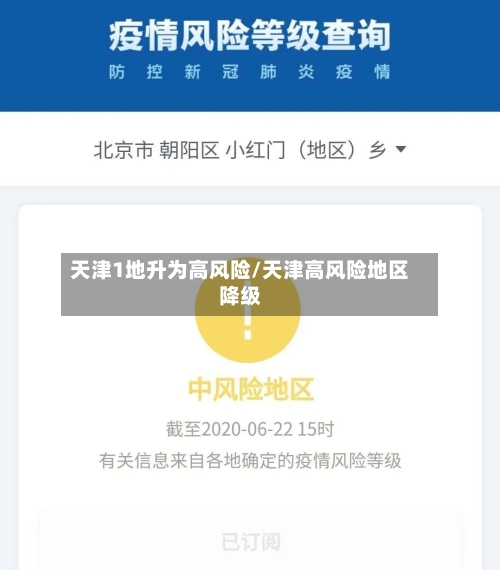 天津1地升为高风险/天津高风险地区降级-第3张图片