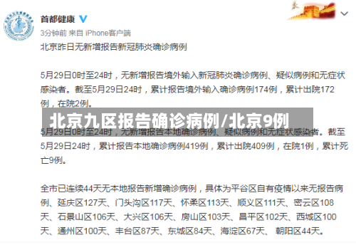 北京九区报告确诊病例/北京9例-第2张图片