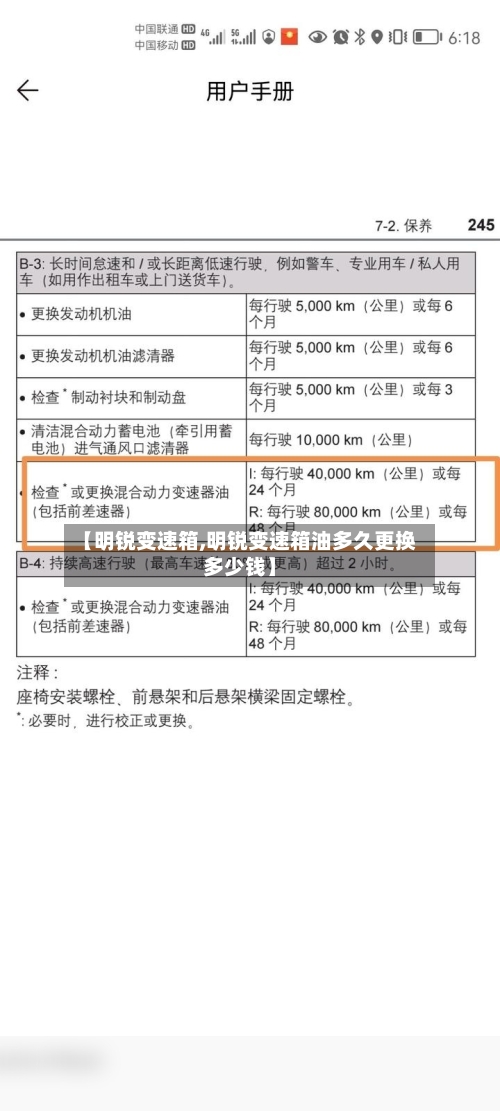 【明锐变速箱,明锐变速箱油多久更换多少钱】-第3张图片
