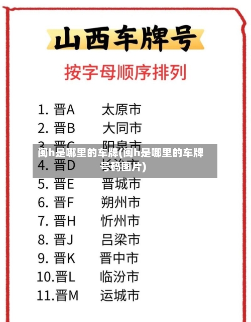闽h是哪里的车牌(闽h是哪里的车牌号码图片)-第1张图片