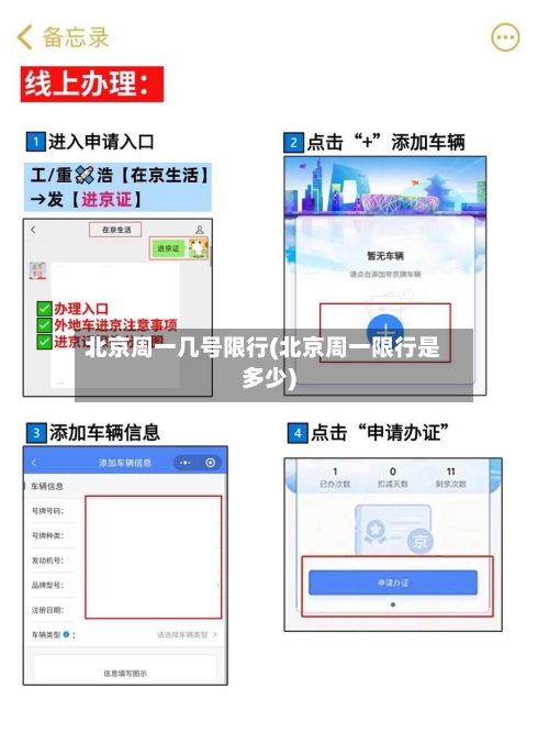 北京周一几号限行(北京周一限行是多少)-第2张图片