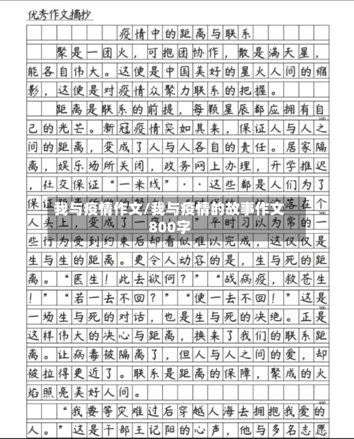 我与疫情作文/我与疫情的故事作文800字-第2张图片