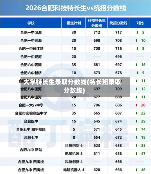 大学特长生录取分数线(特长班录取分数线)-第1张图片