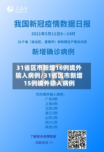31省区市新增16例境外输入病例/31省区市新增15例境外输入病例-第3张图片
