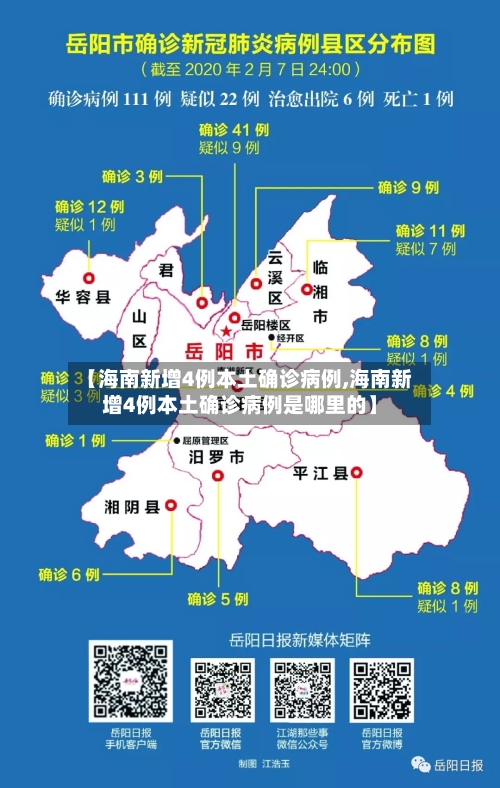 【海南新增4例本土确诊病例,海南新增4例本土确诊病例是哪里的】-第1张图片