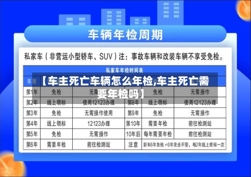 【车主死亡车辆怎么年检,车主死亡需要年检吗】-第1张图片