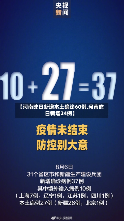 【河南昨日新增本土确诊60例,河南昨日新增24例】-第1张图片