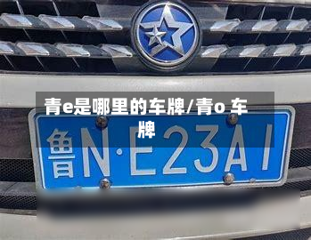 青e是哪里的车牌/青o 车牌-第3张图片