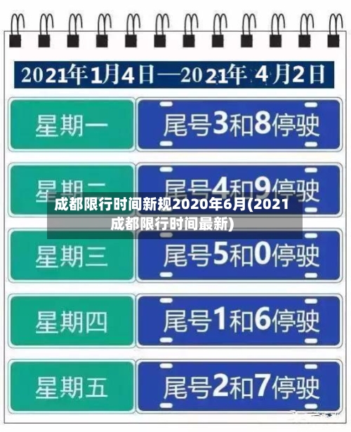 成都限行时间新规2020年6月(2021成都限行时间最新)-第3张图片