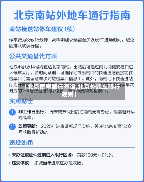 【北京尾号限行查询,北京外牌车限行规则】-第1张图片