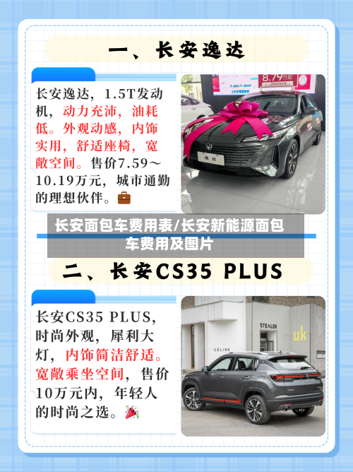 长安面包车费用表/长安新能源面包车费用及图片-第1张图片