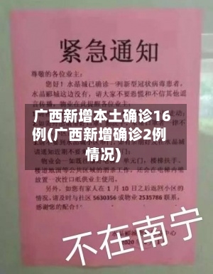 广西新增本土确诊16例(广西新增确诊2例情况)-第1张图片